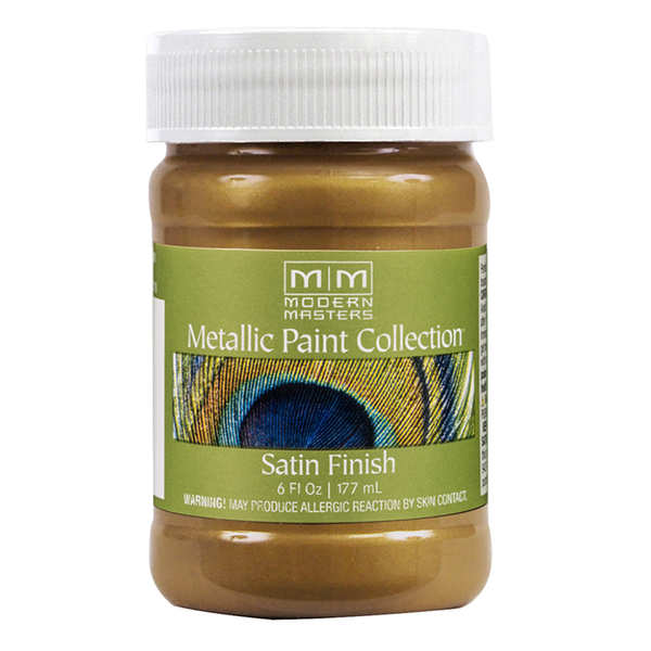 Modern Masters Metallic Paint, WaterBase, Brass, 6 oz ME289